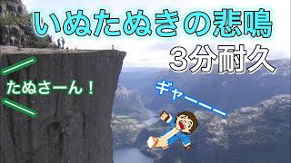 いぬたぬきの悲鳴３分耐久【ゴラクバ】