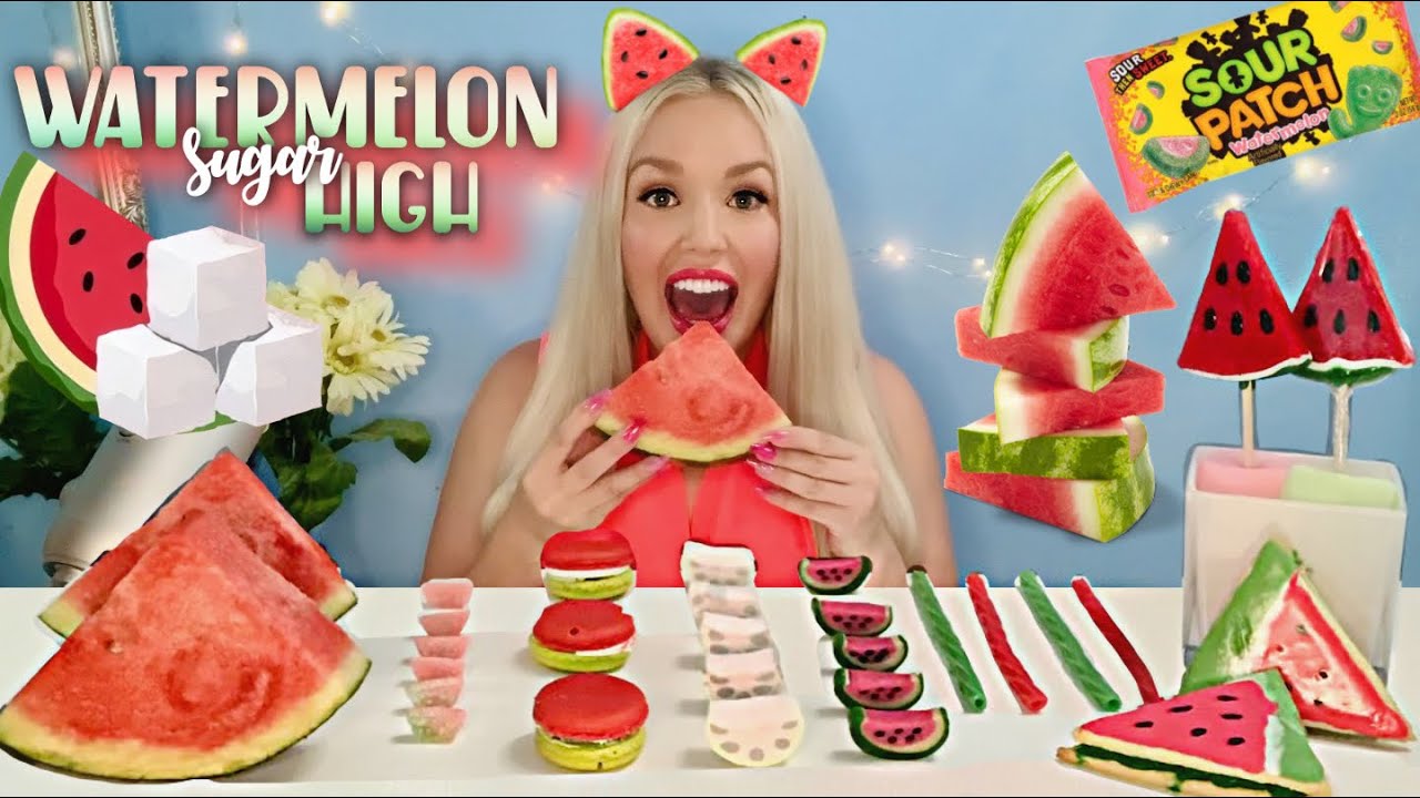 ASMR WATERMELON SUGAR HIGH THEME WATERMELON DESSERTS ...