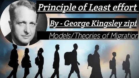 Principle of Least effort - G.K.zipf