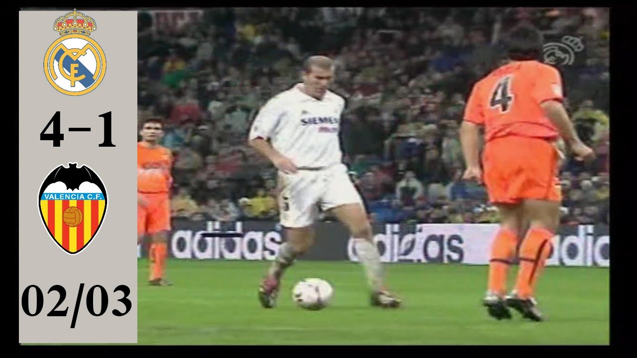 هل هي المباراة الافضل للاسطورة زيدان مع ريال مدريد ؟   ريال مدريد و فالنسيا 2002 2003   🎤 يوسف سيف