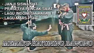 JANJI SISWA SHT-PRASETIYA PENCAK SILAT-LAGU INDONESIA RAYA-LAGU MARS PSHT
