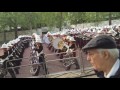 HM Royal Marines March up the mall after beating retreat 2016