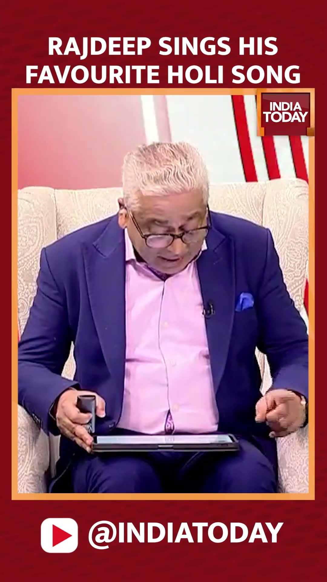 Rajdeep Sardesai Sings His Favourite Holi Song From The Movie Zakhmee (1975) | #shorts