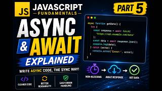 JavaScript Async/Await  Explained | JavaScript Fundamentals Part 4 ⭐