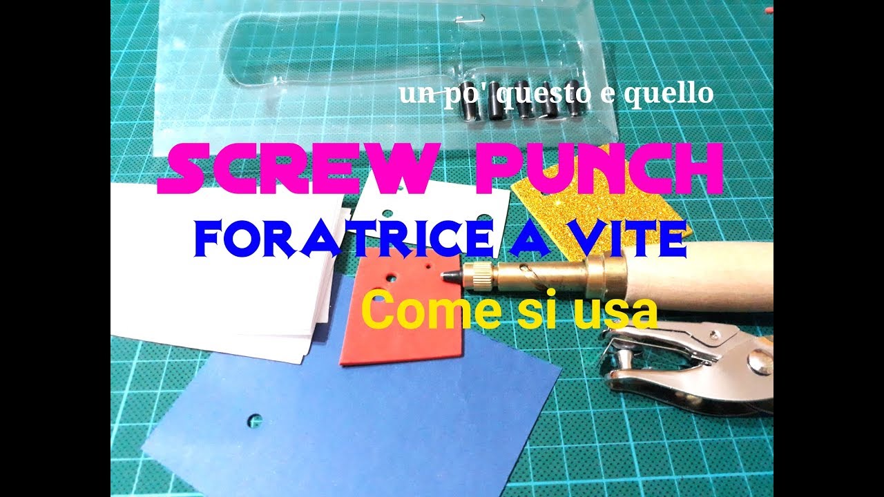 Screw punch: perforatrice a vite 📍🗂 