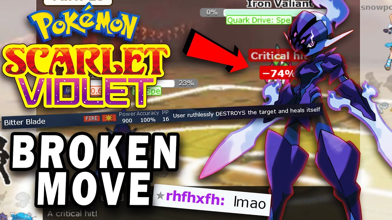 BITTER BLADE CERULEDGE HAS NO SWITCHINS! Pokemon Scarlet and Pokemon