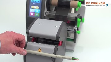 Aanbrengen van labels rondom kabels met de CAB Squix Wicon