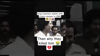 King mummar kadafi with Libyan people in 1989😎🔥🇮🇶 #صدام_حسين #shortvideo #youtubeshorts