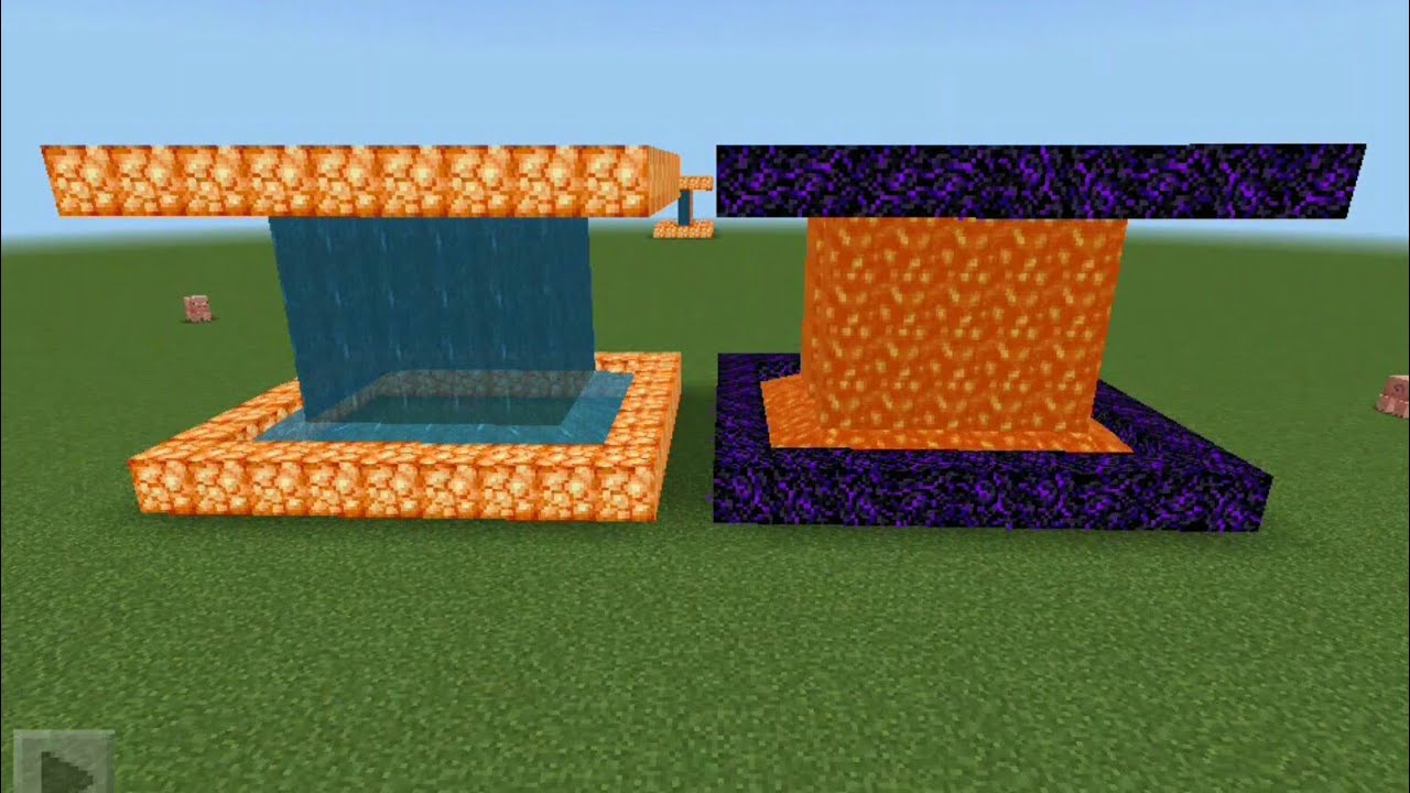 how to make aquarium lava and water in minecraft YouTube