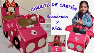 Carro de cartón MINNIE / económico y fácil