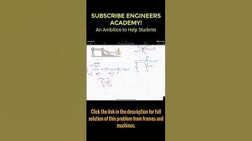 Frames and Machines | Structural Analysis | Engineers Academy