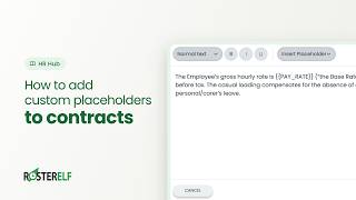 How to Add Custom Placeholder Fields to Contracts in RosterElf | Step by Step