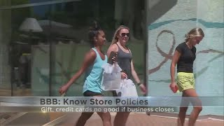 Business closures What happens to store credit
