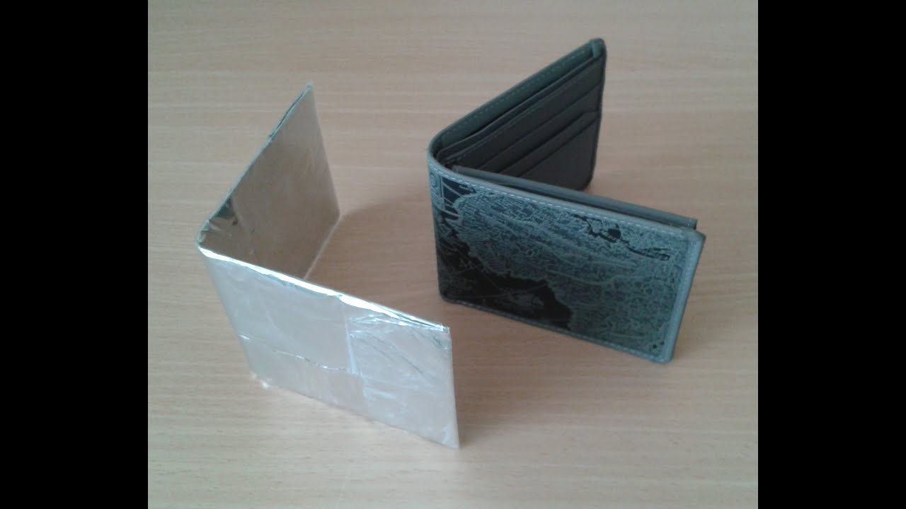 DIY Protective case for contactless bank card with a Tetrabrik / Anti-RFID  / RFID Blocker 