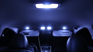 Hyundai Sonata Interior Lights Changing Originals With LED Lights Part #1