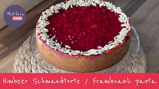 Himbeer-Pudding-Schmand-Kuchen/Thermomix/Frambuazlı pudingli pasta/Raspberry cake