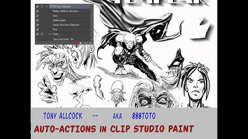 Auto-Actions in Clip Studio Paint - tips and examples