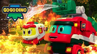 👨‍🚒Best Emergency Rescue Team🚑 GoGoDino Labor Day | Fire Rescue and More! | Dinosaurs for Kids