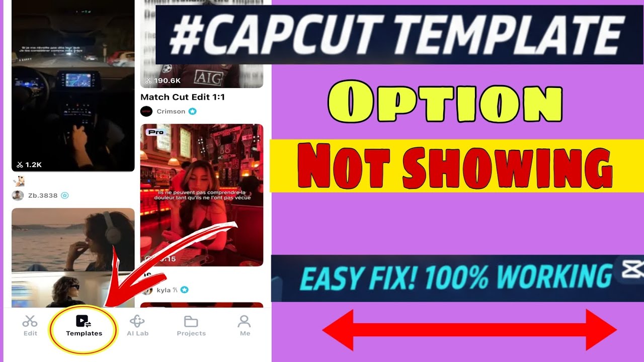 Capcut Template Not Showing Problem Solve Kaise Kare | Capcut Me Template Kaise Laye
