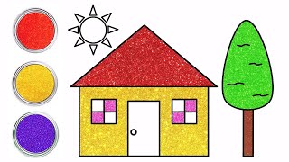 How to Draw A House | एक प्यार सा घर कैसे बनाएं | Easy Drawing for Kids