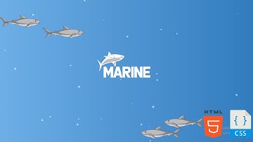 Biggest Sharks In Deep Sea Animation Effects With Using HTML, CSS & particle.js