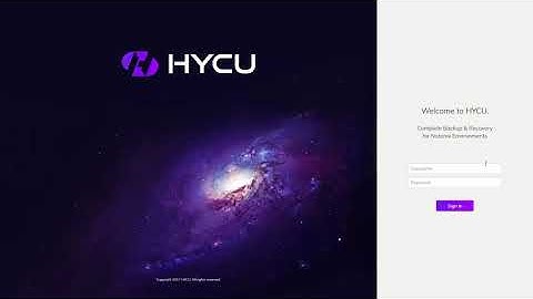HYCU for Nutanix 3-min demo