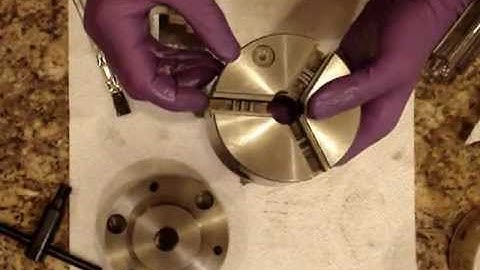 Assembling & greasing the 4 inch 3-jaw scroll chuck from my Taig lathe