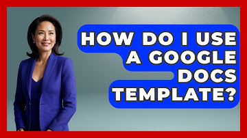 How Do I Use A Google Docs Template? - Job Success Network
