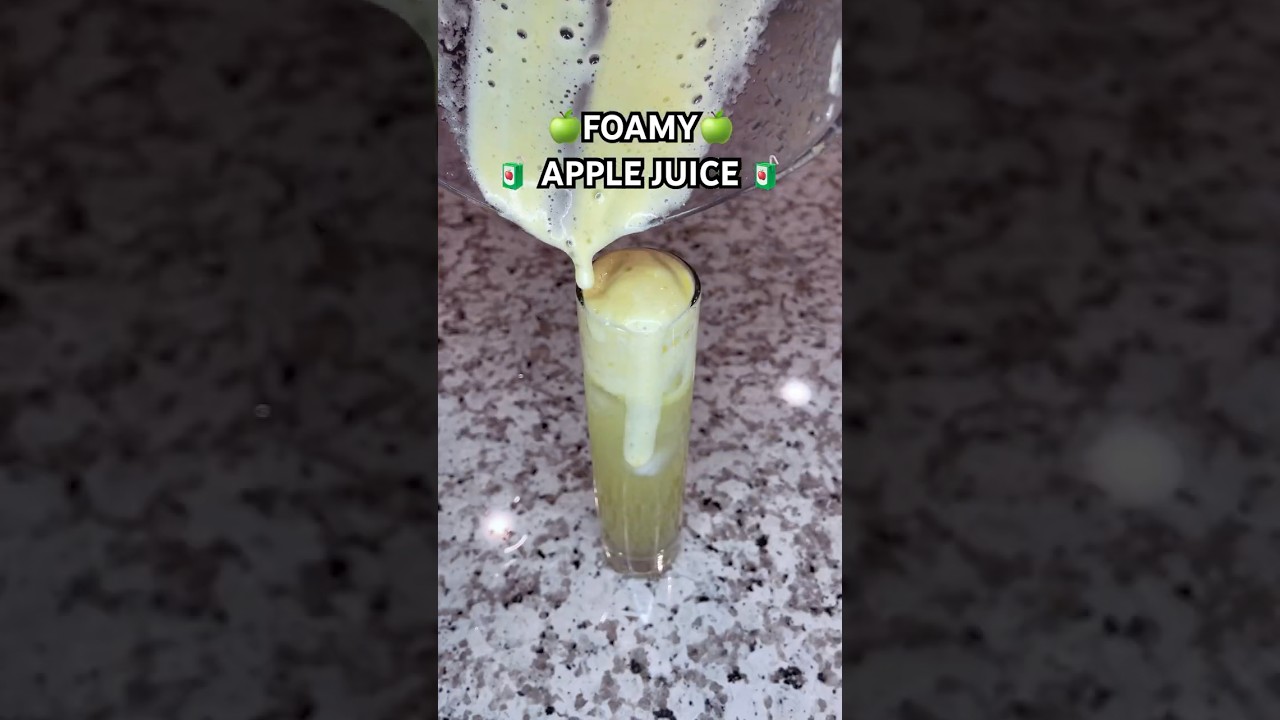 🍏 Creamy Green Apple Juice 🧃 