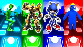 ALIEN DANCE vs TRANSFORMERS BUMBLEBEE vs SONIC METAL vs RAINBOW FRIENDS - TILES HOP