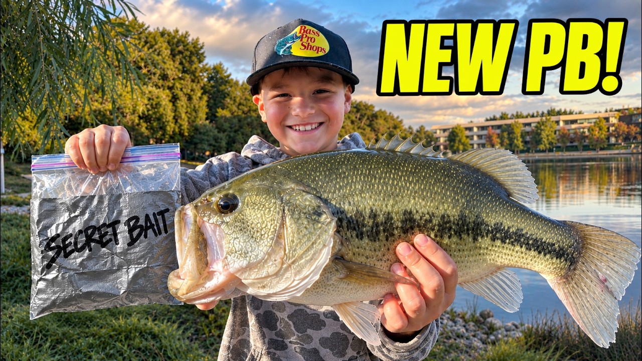 We Used SECRET BAIT at a Highly Pressured Lake… Austin Caught His PB! 🤫🎣