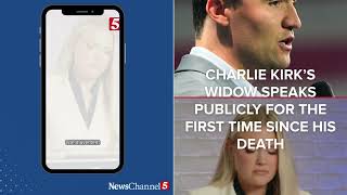 Charlie Kirk’s widow speaks publicly for the first time since his death