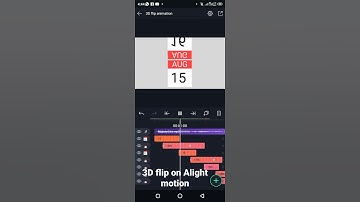 3D calendar flip on alight motion. #short