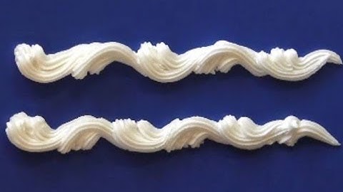 Cake Decorating Border -- Over-Piped Double Reverse Shell Border