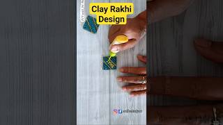 Rakhi Design for Bhai &amp; Bhabhi / Clay Rakhi / Reusable Rakhi / #shorts