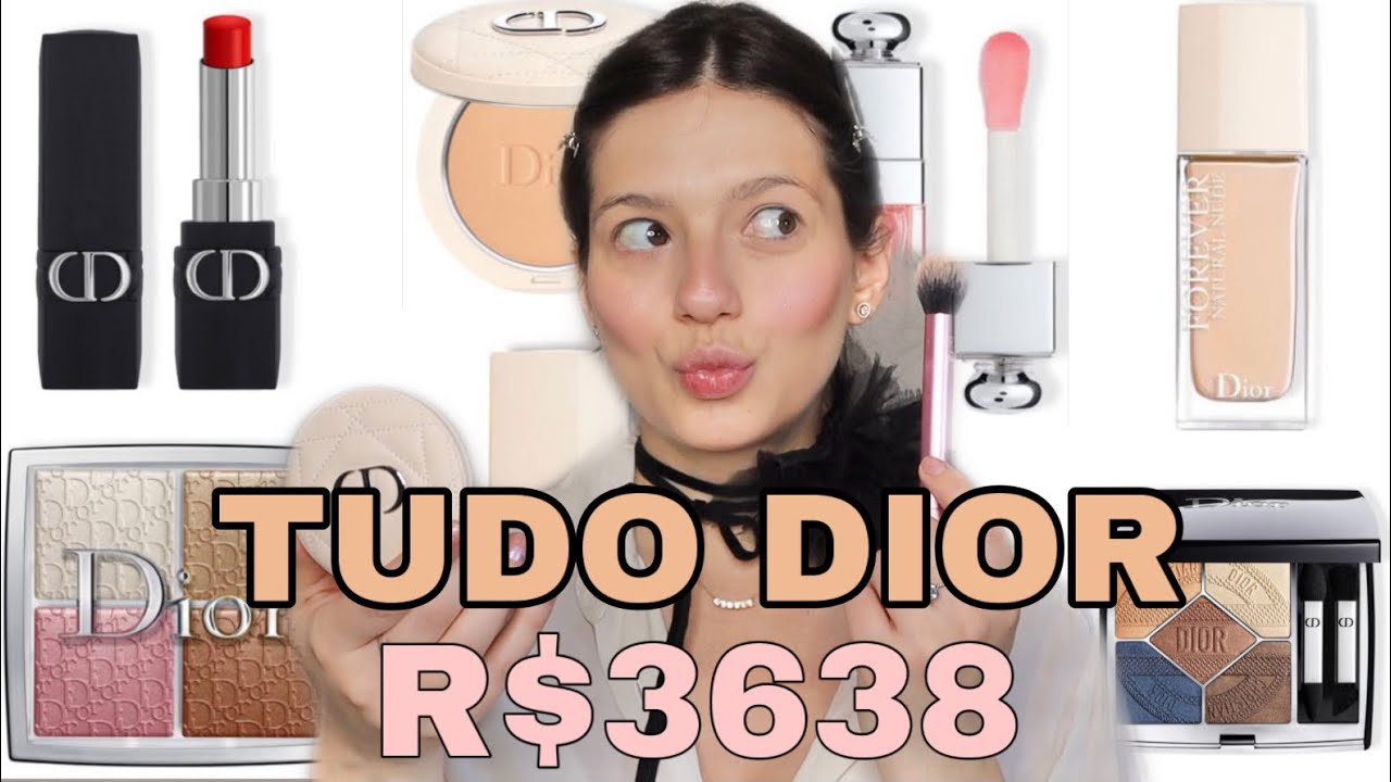 DIOR  - UNBOXING e MAKE COMPLETA com PREÇO DE TUDO 🛍️💰💄