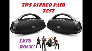 W-King x20 TWS Stereo Pair Real Rock Music Test