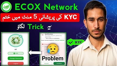 Ecox Network KYC Problem | How to Complete Ecox App KYC | How to KYC Process 