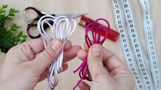 Make a beautiful gift with two thread colors 😍 Easy and cheap tutotial