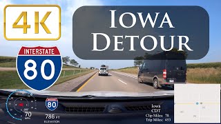 4K Ultra HD Dash Cam: Iowa 80 Truck Stop to Des Moines, Iowa (I-80)