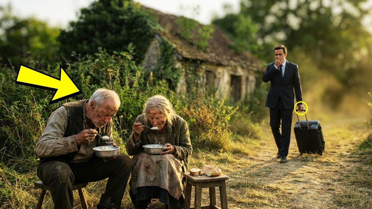 Se mudó a otro país y al volver encontró a sus padres ancianos pobres en casa con maleza