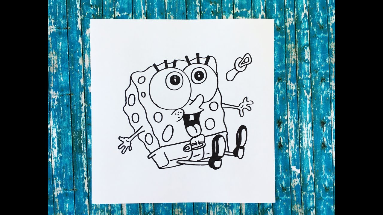 How To Draw Sponge Bob Baby Como Dibujar A Bob Esponja Bebe Facil Y Rapido Youtube