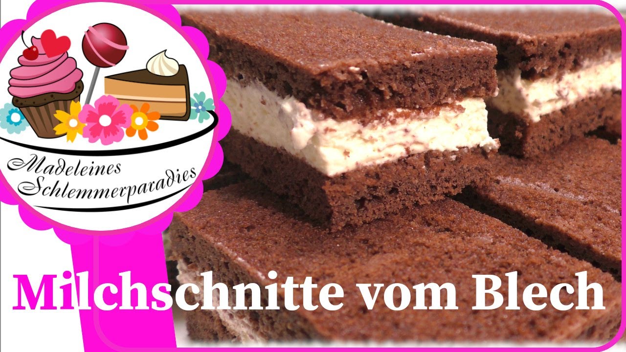Milchschnitte XXL Rezept / Milchschnitte Blechkuchen selbst machen / einfach / nachgemacht