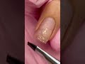 Ремонт ногтя , ремонт уголка на квадратной форме #маникюр #ногти #гельлак #ремонтногтей