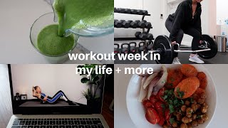 a workout week in my life + what I eat in a day