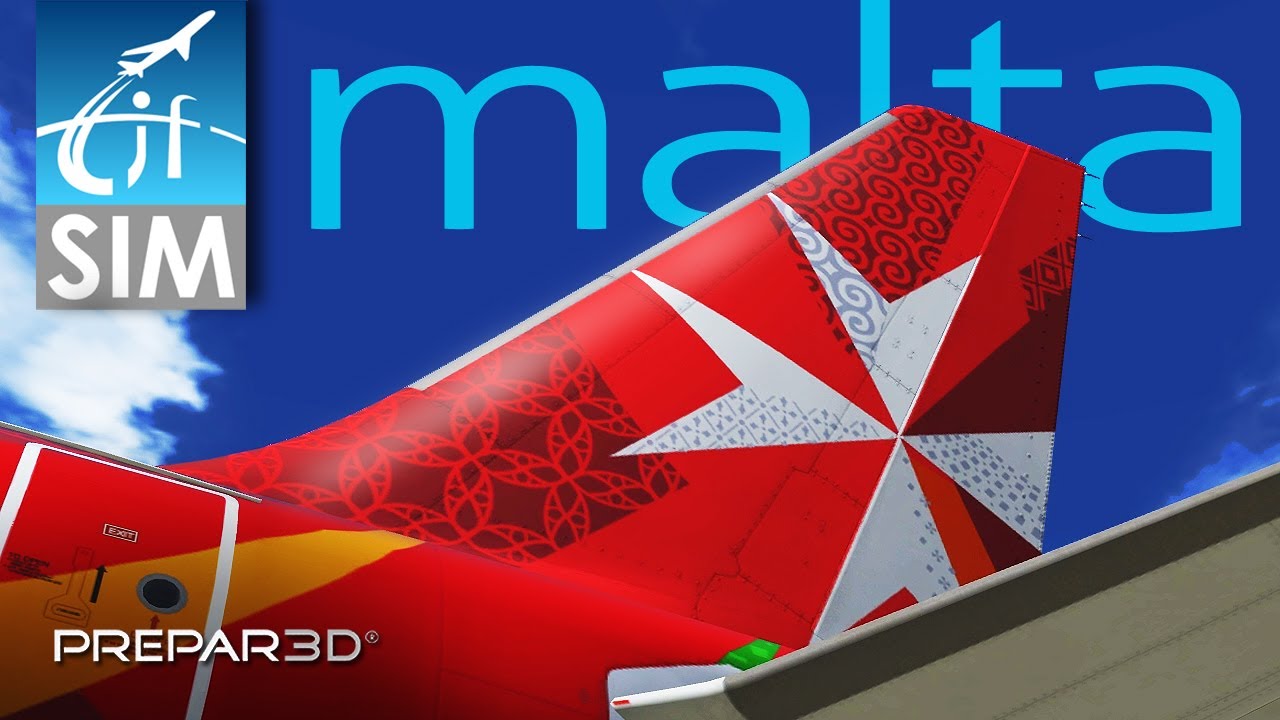Prepar3D v4.5 | London to Malta | Air Malta Airbus A320 | FULL FLIGHT!