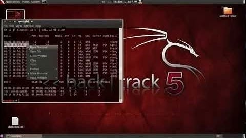 How to obtain a WPA / WPA2 Handshake Capture with Backtrack 5 to crack a wireless password.