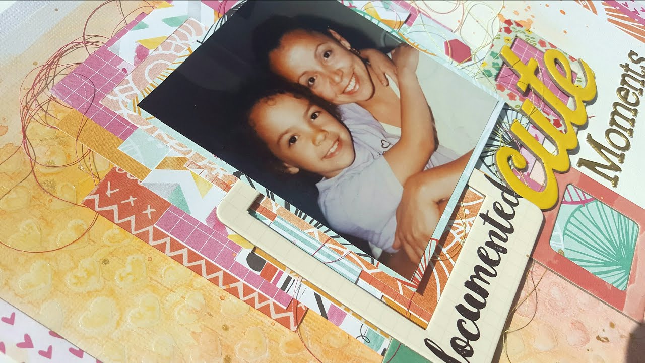 Cute Moments// Mixed Media Scrapbook Layout video phone beyonce mp3