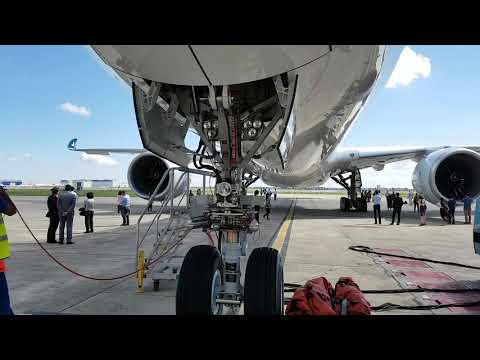 Cathay Pacific First A350-1000 ferry flight  from Toulouse Airbus Delivery Center to Hong Kong