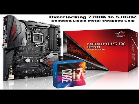 Overclock your i7 7700K for more FPS and Lower Temperature!